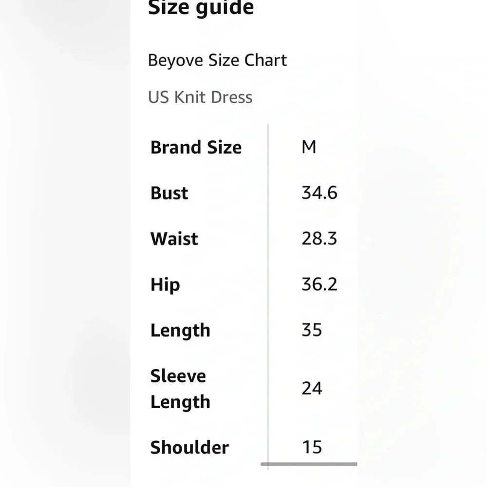 Beyove Sweater Dress Long Sleeve Knit Bodycon Dress Slim Fit Stretch Mini Dress - Picture 6 of 6